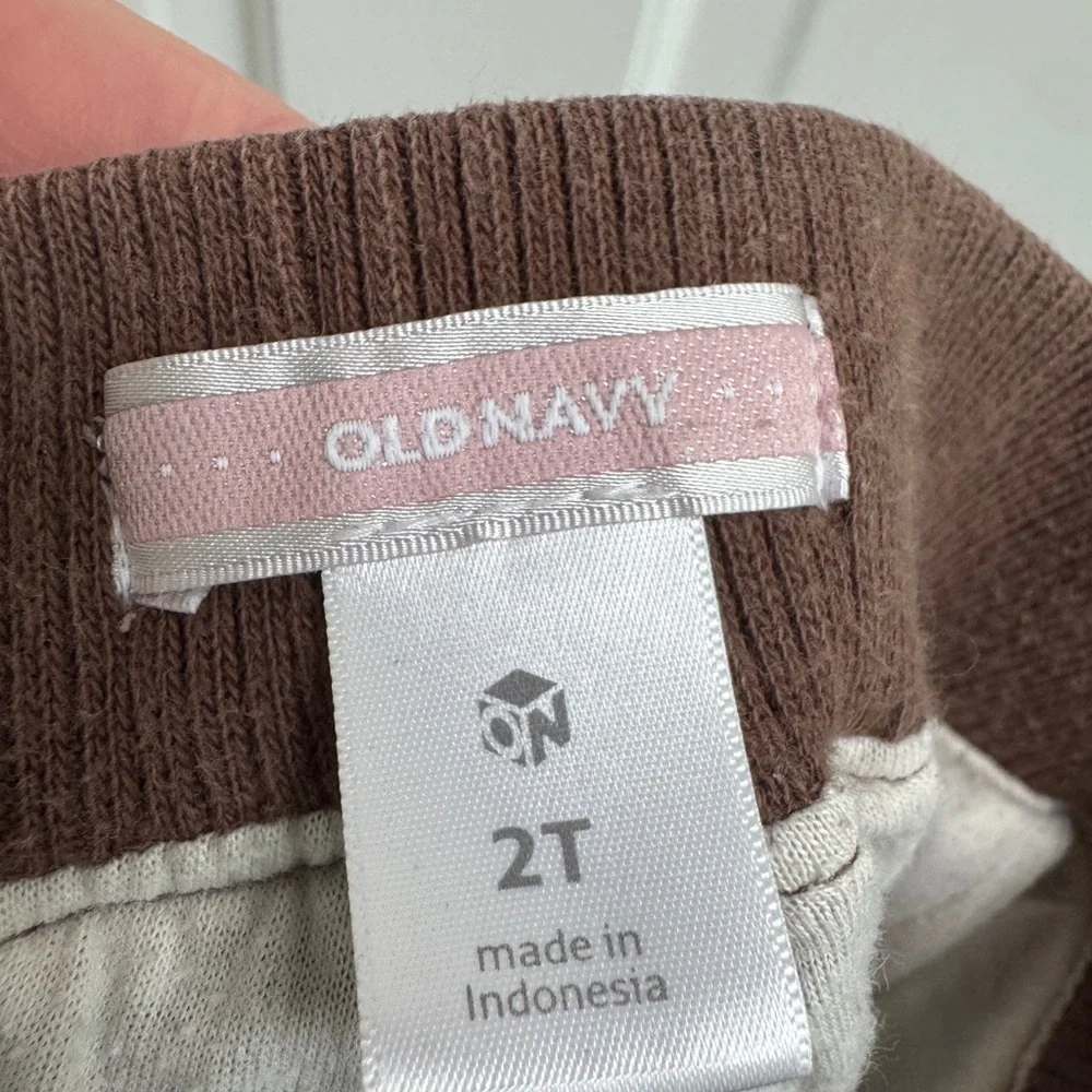Old Navy 2T Girls Kids Chocolate Brown Casual Cargo Pants